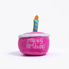Birthday Cake Squeaky Dog Toy